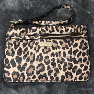 Kate Spade Leopard print Wristlet